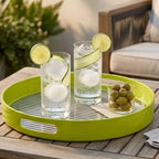 Stripe Tray with Handles
