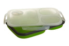 Green Collapsible Lunch Box with Spork
