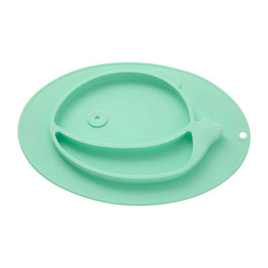 Silicone Divided Food Plate in Whale Shape