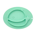 Silicone Divided Food Plate in Whale Shape