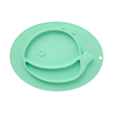 Silicone Divided Food Plate in Whale Shape
