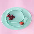 Silicone Divided Food Plate in Whale Shape
