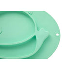 Silicone Divided Food Plate in Whale Shape