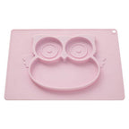 Pastel Pink Owl Food Plate