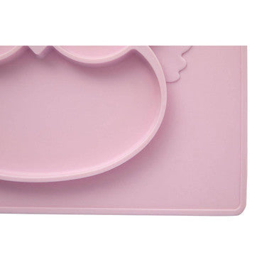 Pastel Pink Owl Food Plate