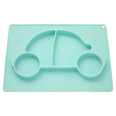Silicone Divided Food Plate in Car Shape