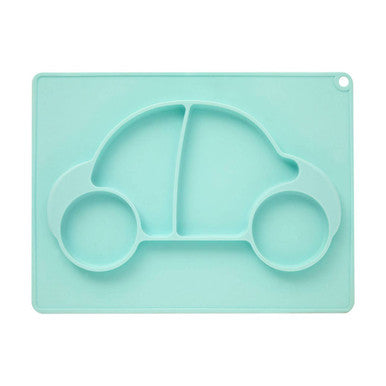 Silicone Divided Food Plate in Car Shape