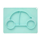 Silicone Divided Food Plate in Car Shape