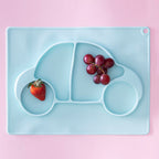 Silicone Divided Food Plate in Car Shape