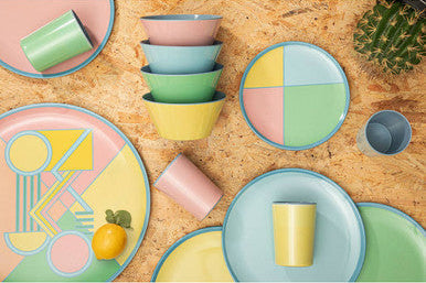 Set of 4 Melamine Dinner Plates
