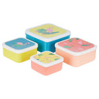 Set of 4 Flamingo Lunch Boxes
