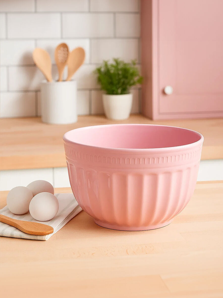 Pink Melamine Medium Mixing Bowl
