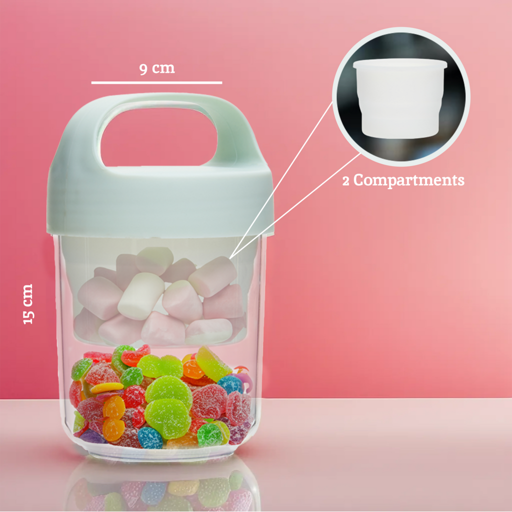 2 Compartment Snack Pot