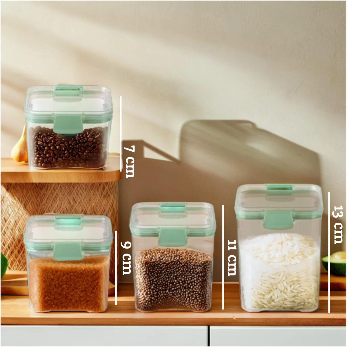 Set of 4 Food Storage Containers