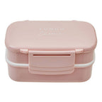 Light Pink Lunch Box with Cutlery