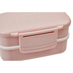 Light Pink Lunch Box with Cutlery