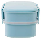 Light Blue Lunch Box with Cutlery