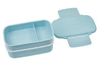 Light Blue Lunch Box with Cutlery