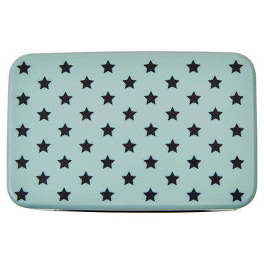 Light Blue Star Lunch Box with Cutlery