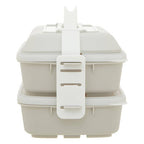 Warm Grey and White Lunch Box