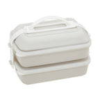 Warm Grey and White Lunch Box