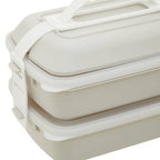 Warm Grey and White Lunch Box