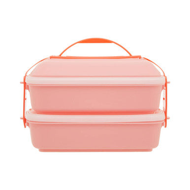 Pink Lunch Box with Cutlery