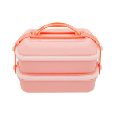 Pink Lunch Box with Cutlery