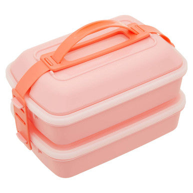Pink Lunch Box with Cutlery