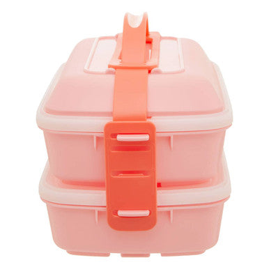 Pink Lunch Box with Cutlery