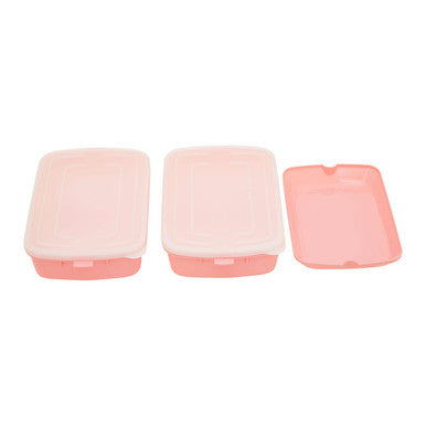 Pink Lunch Box with Cutlery