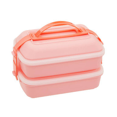 Pink Lunch Box with Cutlery