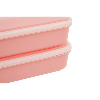 Pink Lunch Box with Cutlery