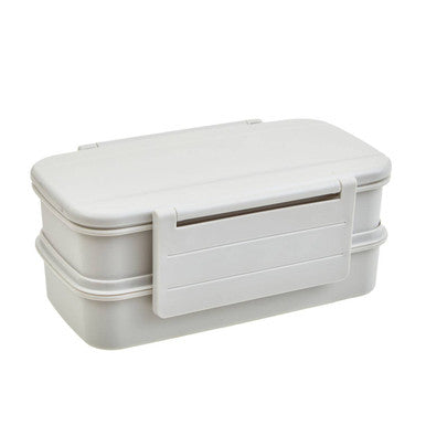 Grey Lunch Box with Cutlery