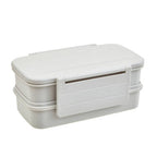 Grey Lunch Box with Cutlery