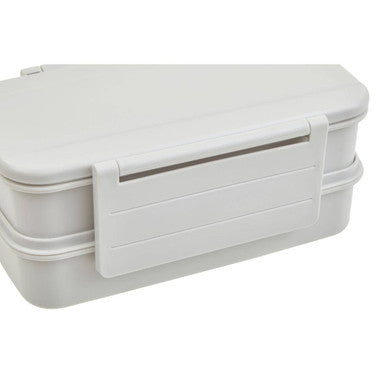 Grey Lunch Box with Cutlery