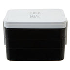 Black Lunch Box with Cutlery