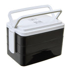 Black Lunch Box with Cutlery