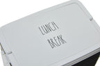 Black Lunch Box with Cutlery