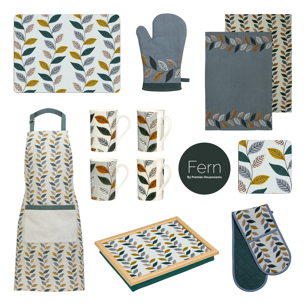 Tropical Print Cushioned Lap Tray