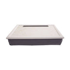 Ecru Marble Lap Tray with iPad Holder