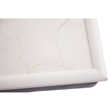 Ecru Marble Lap Tray with iPad Holder