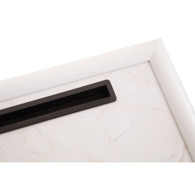 Ecru Marble Lap Tray with iPad Holder