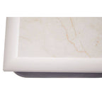 Ecru Marble Lap Tray with iPad Holder