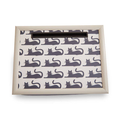 Black Cat Lap Tray with Ipad Holder