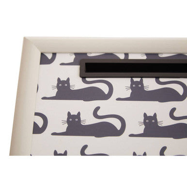 Black Cat Lap Tray with Ipad Holder
