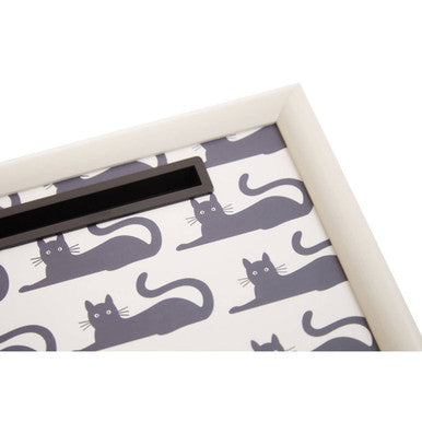 Black Cat Lap Tray with Ipad Holder