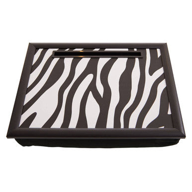 Mono Zebra Lap Tray with Ipad Holder