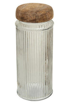 Glass Storage Jar with Mango Wood Lid 2400ml
