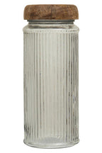 Glass Storage Jar with Mango Wood Lid 2400ml